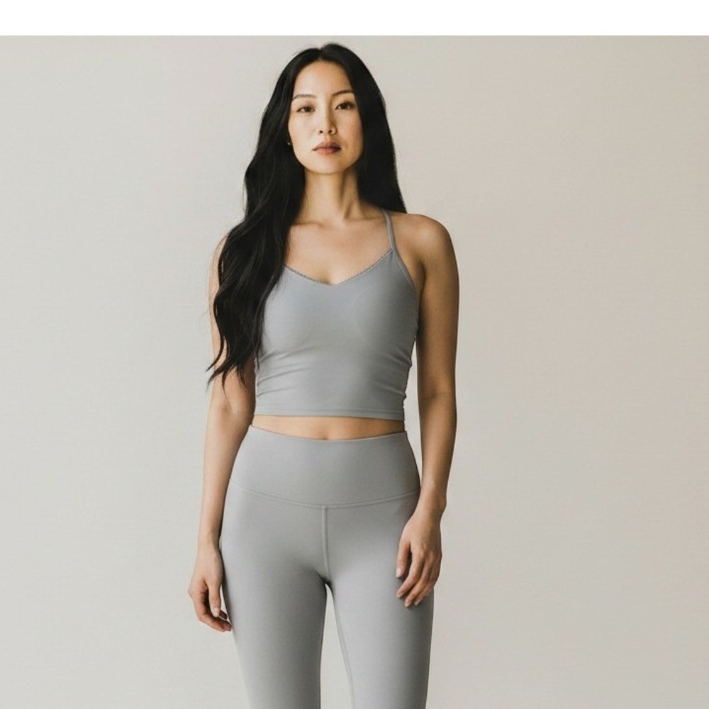 Lorna Jane Sweet Thing Combo NEW Sports Bra strappy Large Light Glacier Blue NWT